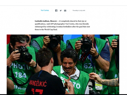 Screen shot AFP web page